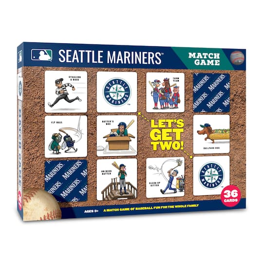 Major League Baseball Licensed Memory Match Game By Youthefan in Seattle Mariners | 2.5" x 2.5" | Michaels®